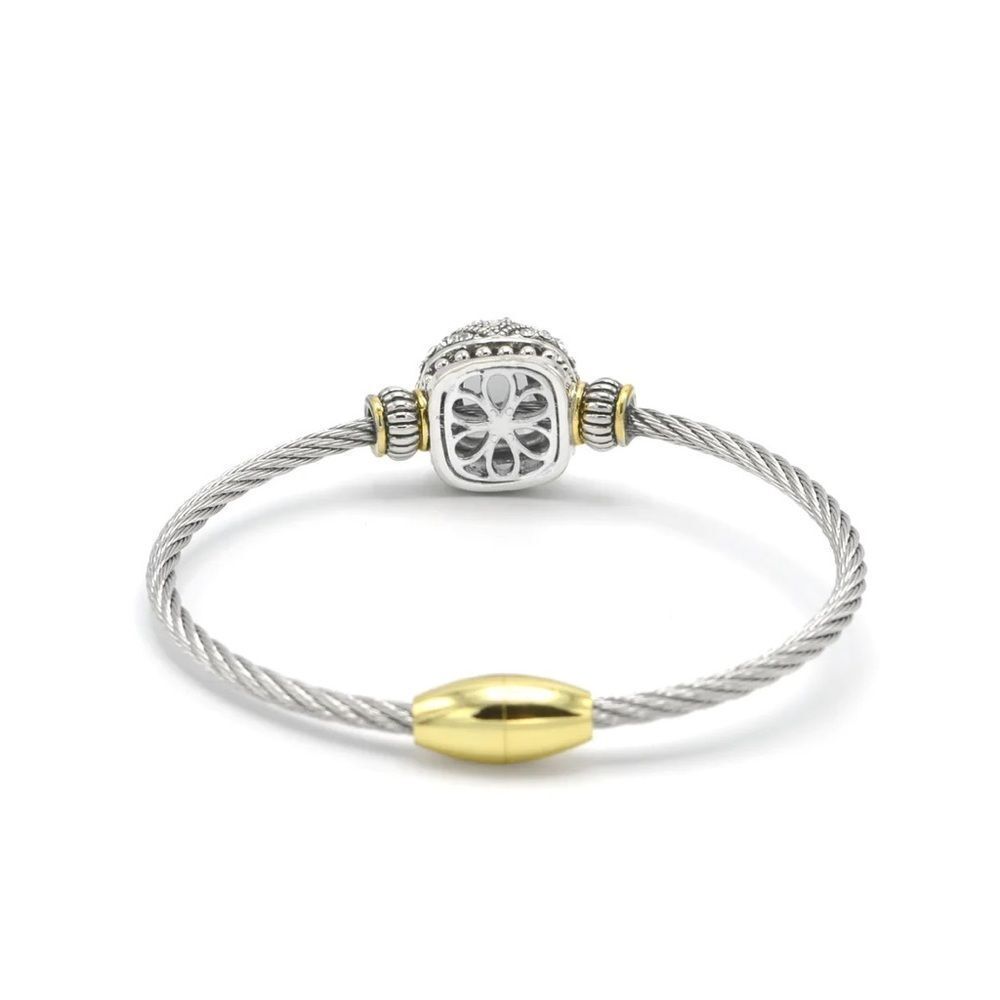 DIAMOND CABLE ROPE BRACELET - Picture 9 of 12